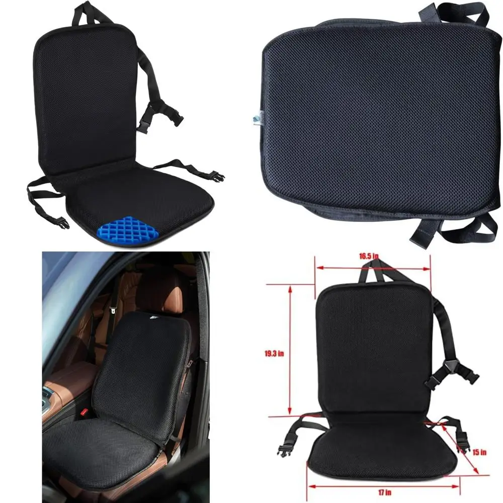 

Orthopedic Gel Seat and Back Cushion Pad for Enhanced Comfort in Cars, Offices, and Home Chairs