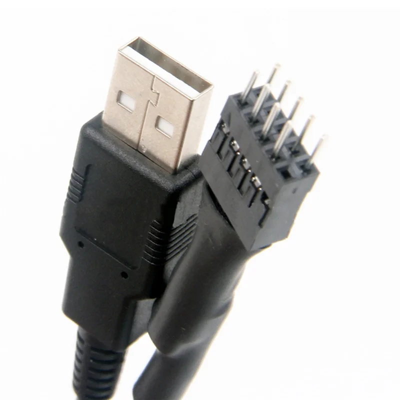 CEA 4 قطعة 20 سنتيمتر 9 دبوس ذكر إلى USB خارجي ذكر الكمبيوتر اللوحة الرئيسية كابل تمديد البيانات الداخلية