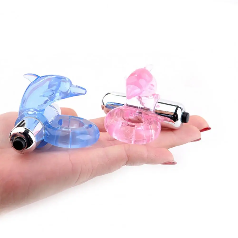 Soft Effective Vibrating Penis Foreskin Delay Ring Universal Cock Ring Safe for Men