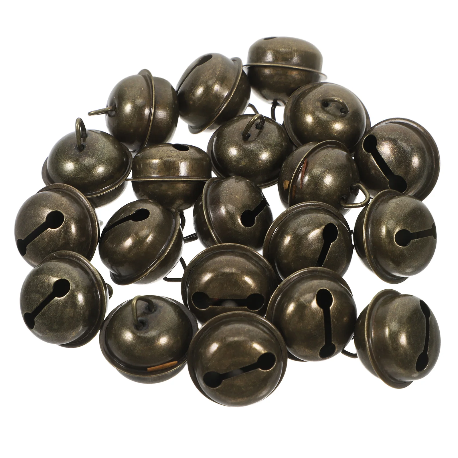 

20pcs Small Jingle Vintage Handmade Iron Dog Cat Collar Rustic Metal Decorative Bells For Christmas Holiday Wedding Home Crafts