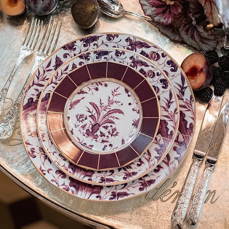 Flat plate imported tableware gift