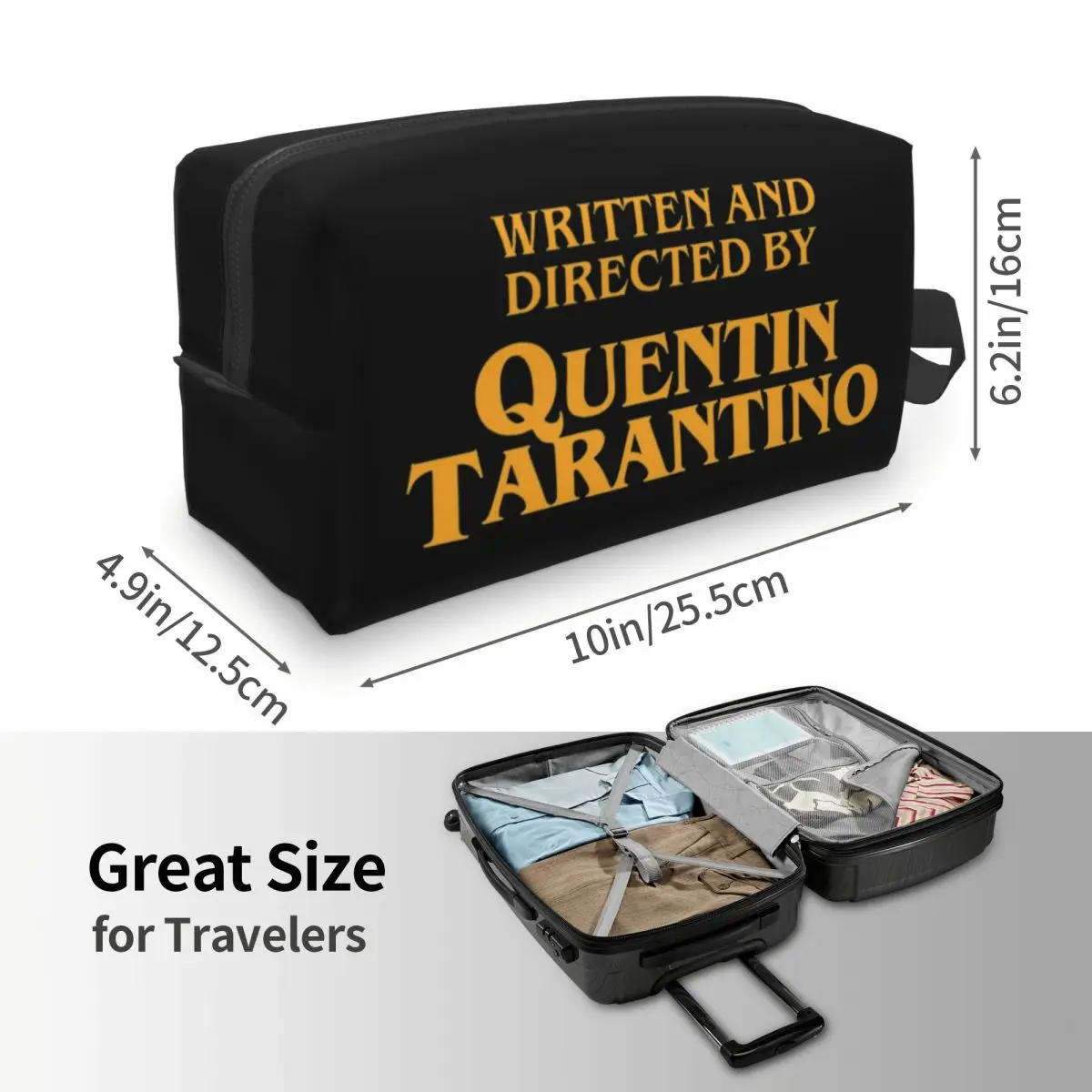クエンティン・タランティーノ-メイクアップバッグ-化粧品オーガナイザー-収納ドップキット-トイレタリー化粧品バッグ-女性用-ビューティー-トラベル-ペンシルケース