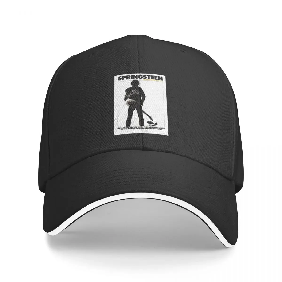 

1975 Springsteen Concert Poster Painting. Premium Baseball Cap custom caps golf hat genuine Woman Hats Men's