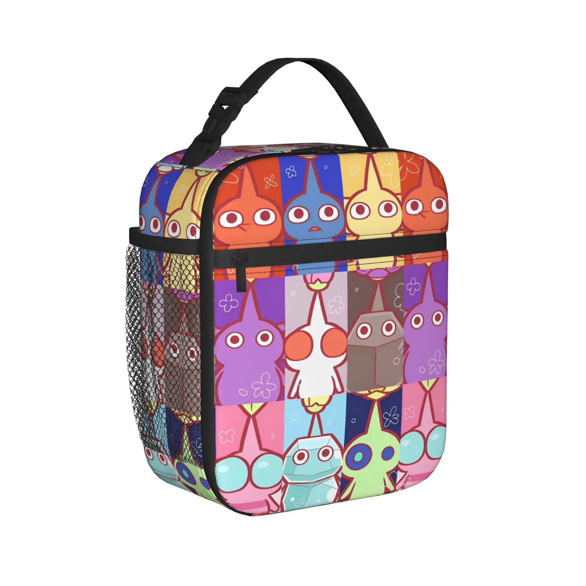Pikmins Insulated Lunch Bags Cooler Bag Reusable,Lunch Container Video Game Leakproof Tote Lunch Box Men Women Beach  Picnic
