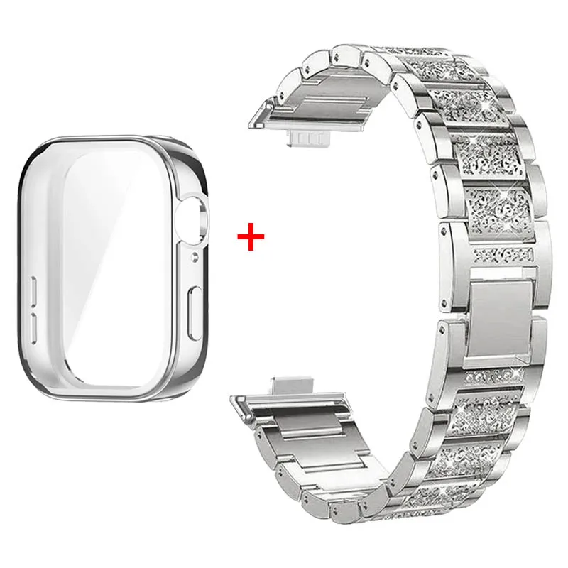 

Bracelet For Huawei Watch Fit 3 Strap Stainless Steel Watchband Huawei Fit 3 Bracelet Screen Protective Case Huawei Fit3