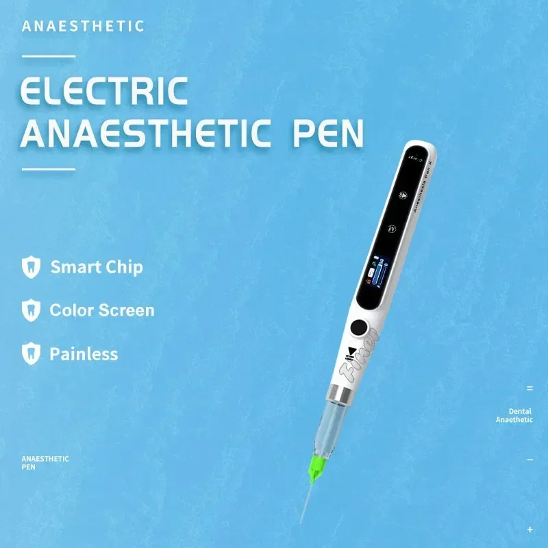 Dental Painless Local Anesthesia Injector Painless Dental Anesthetic Pen Syringe with Operatable LCD Display