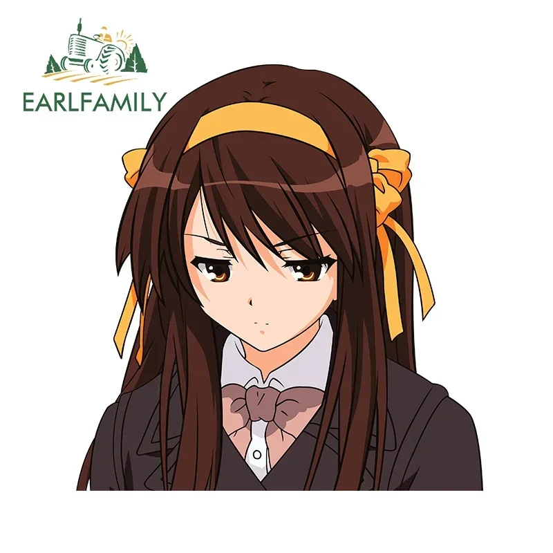 

EARLFAMILY Suzumiya Haruhi виниловые автомобильные наклейки авто окна лобовое стекло зеркало заднего вида JDM наклейка водостойкая окклюзия царапины