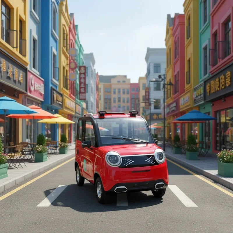 Hot Sale 2026 New Style Low Speed 4-Wheeler EV Car 1000W High Quality Conditioning Family Rural Town Mobility