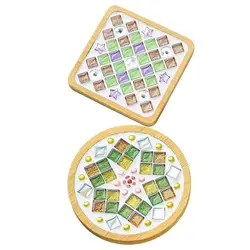 Mosaic DIY coasters Kit Handmade Creative Drinks Tray  Cup Mat Placemat Mosaic Crystal Craft Tool Holiday Kids Gift Home Decor