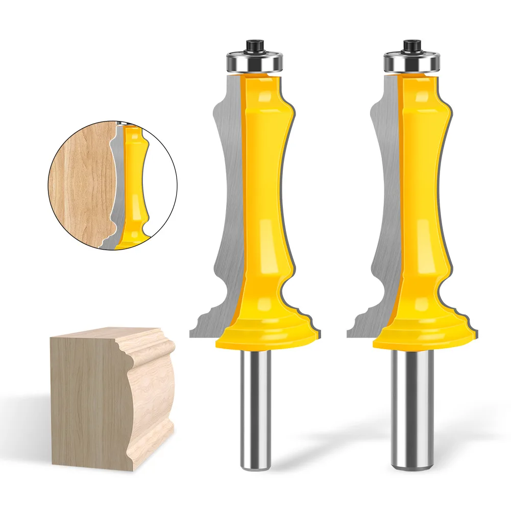 

1PC 1/2" 12.7MM 12MM Shank Milling Cutter Wood Carving Door & Window Casing Router Bit Line Knife Door Knife Woodworking Tenon