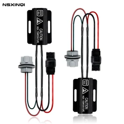 2pcs T20 7440 W21W 50W 6ohm Car Heat Sink LED Front Turn Signal OCB Load Resistor Adapter Anti Hyper Flash Error Canceler