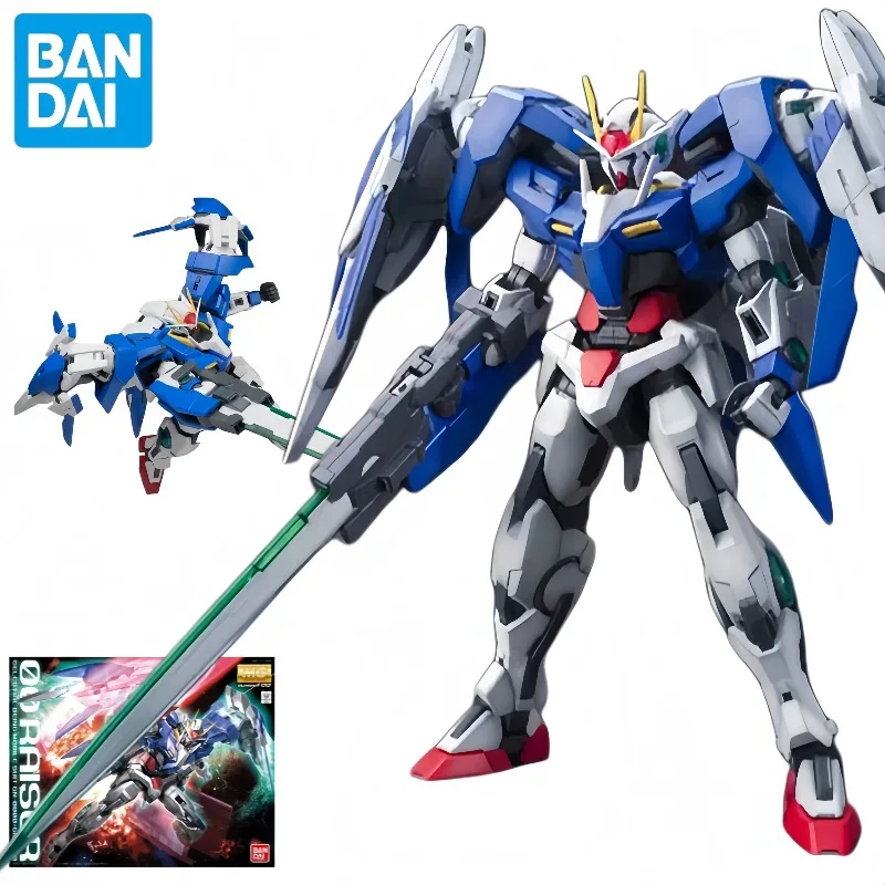 Коллекционная модель Bandai MG 1/100 GN-0000+GNR-010 00 Gundam Raiser: сборный набор для аниме-фигурок Gundam 00, подарок для коллекционеров