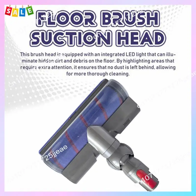 

B66C Cleaner Head Soft Roller Brush For Dyson V7 V8 V10 V11 V15 Vacuum Attachment With Dust LED Lights Replacement Parts
