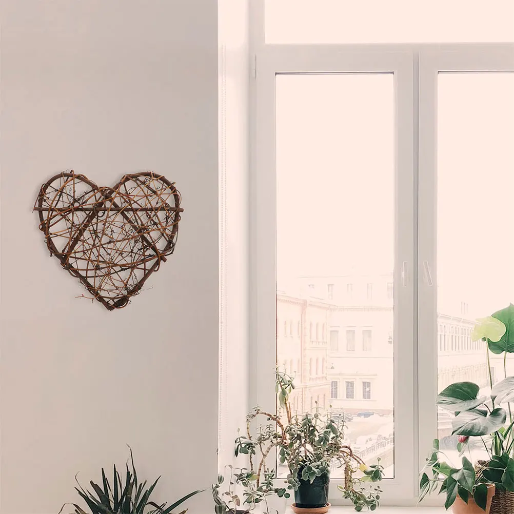 

Rattan Heart Decoration Material Diy Rattan Hearts Wall Hanging Decoration Ornament Fun Valentine Wedding