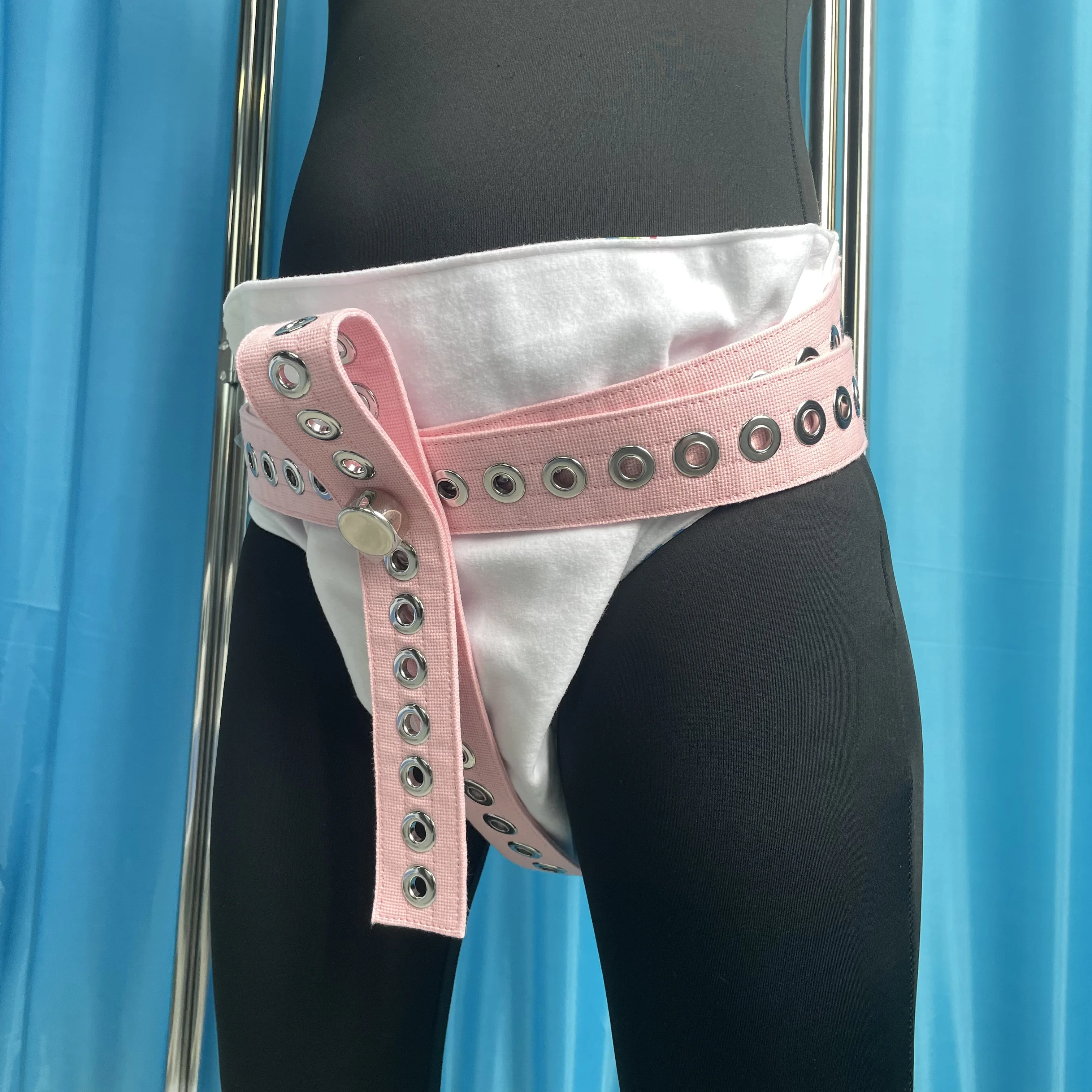 Nursing Diaper Safety Belt Anti-Strip Locking Strap ABDL Dementia Patient Elderly Incontinence Care Prevent Undressing Bedridden