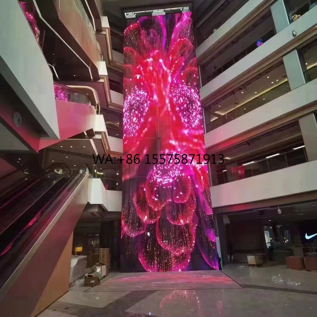 Customizable High Resolution Transparent Holo Film LED Screen Factory Price Crystal Clear with LED Strips for Cars Companies