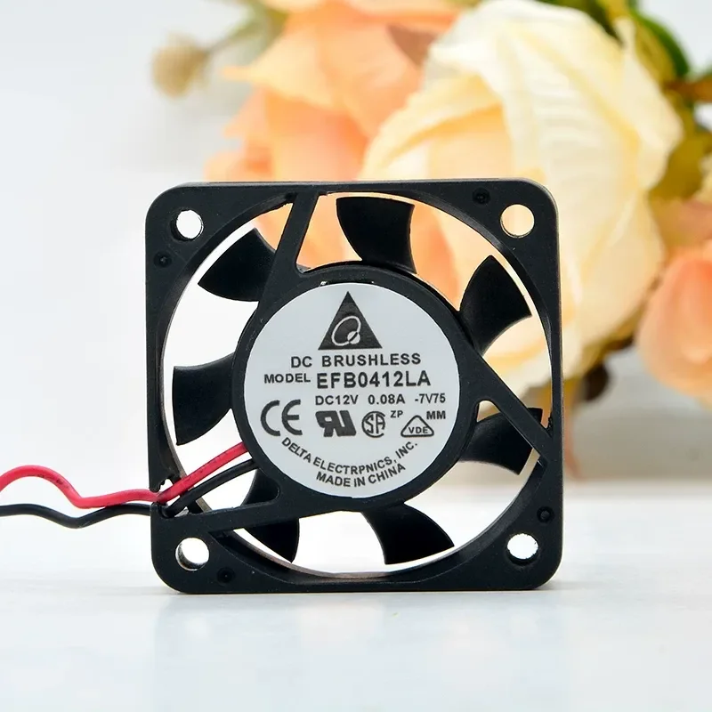 Original Brand New Delta EFB0412LA 4010 12V 0.08A Double Ball Miniature Silent Cooling Fan for Electronics