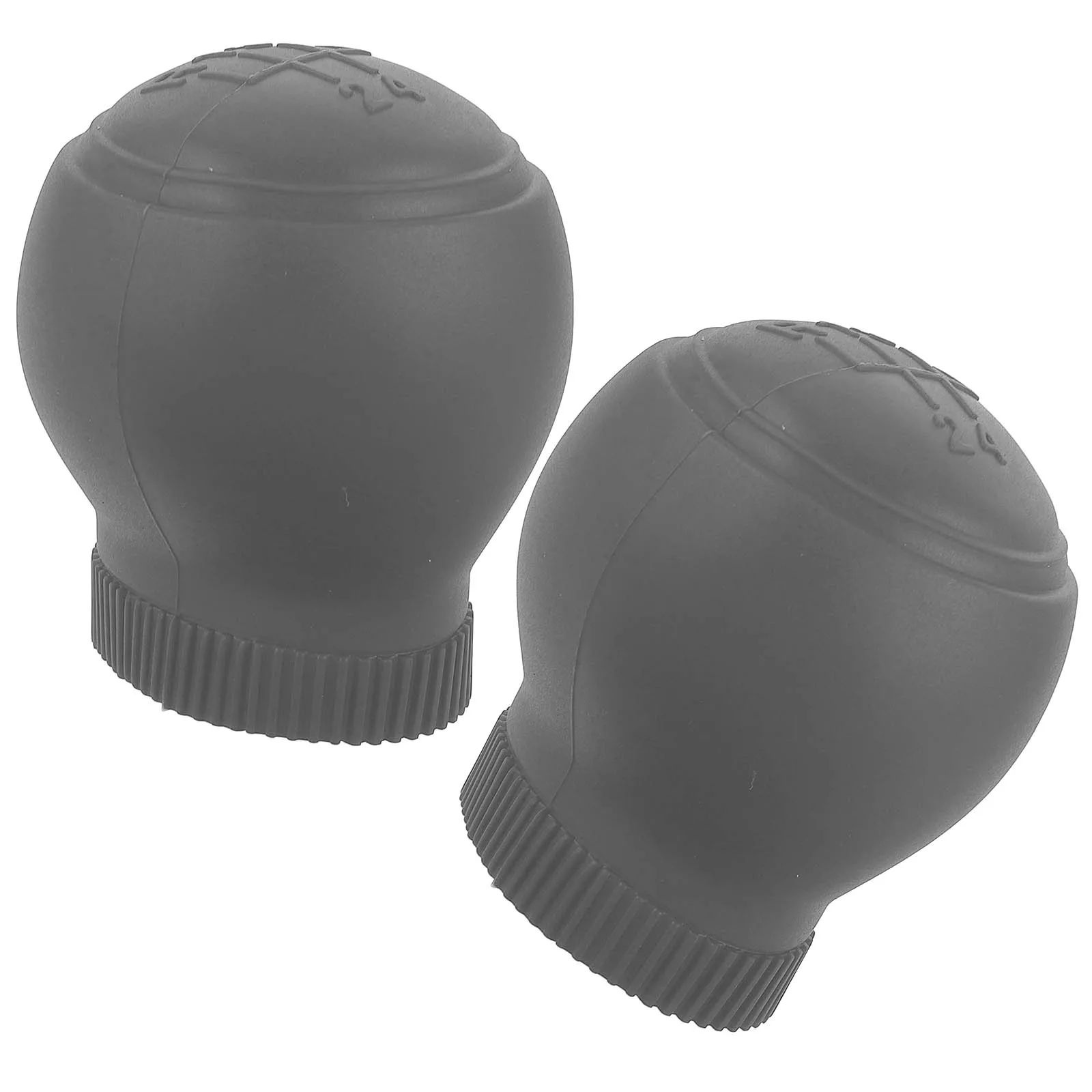 

2pcs Silicone Shift Knob Cover Round 5 Speed Universal Fit Anti Slip Gear Stick Protector For Manual Automatic Transmission Car