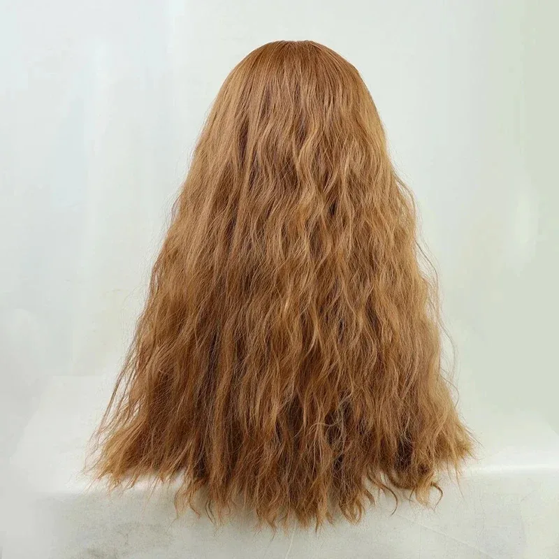 Wanda Vision Long Wavy Cosplay Wig Scarlet Witch Heat Resistant Synthetic Hair Perucas Cosplay Wigs   Mask   Free Wig Cap