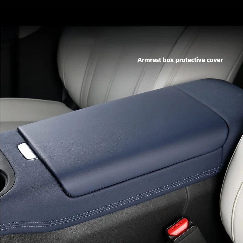For Xpeng G6 2022-25 Car Arm Rest Cushion  Leather Breathable Center Console Box Cover Anti Scratch Armrest Box Protector