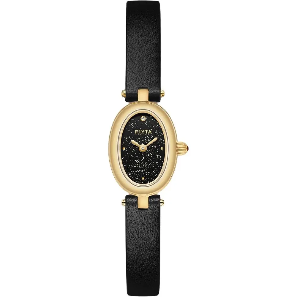 

Женские золотые кварцевые часы, винтажные часы Smaetite 17,5 мм с инкрустированной короной, сапфировым стеклом, в подарочной коробке — элегантный подарок или украшение