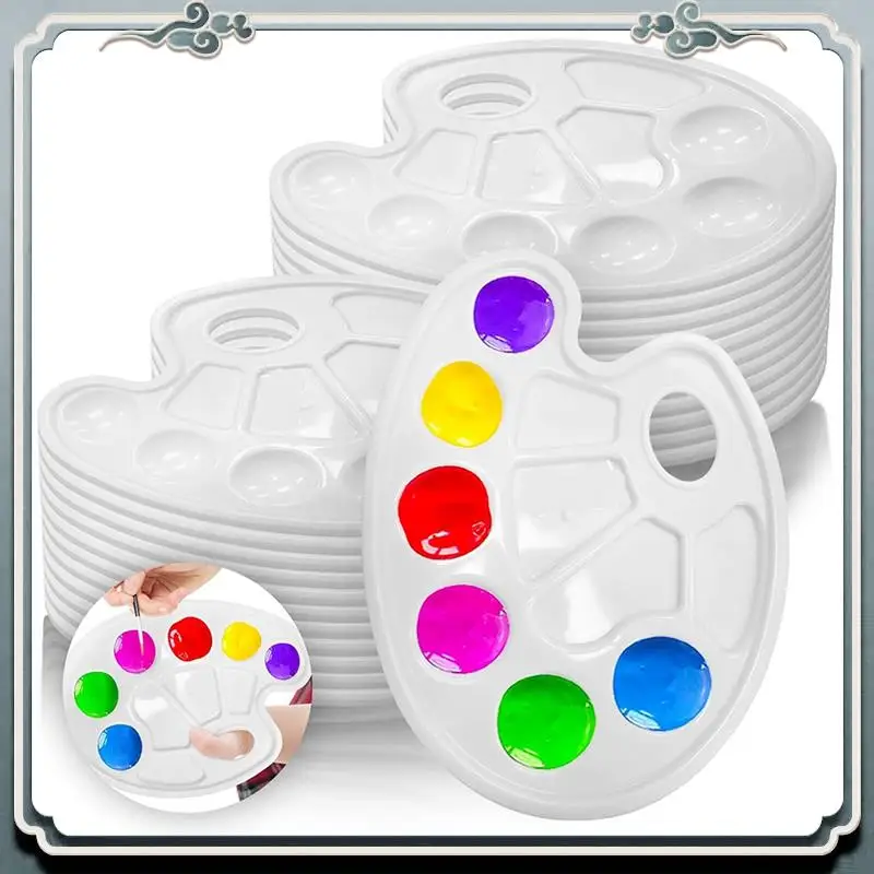 Premium Paint Palette - 24-Pack Paint Palette, Kids Paint Palette Tray For Kids And Adults