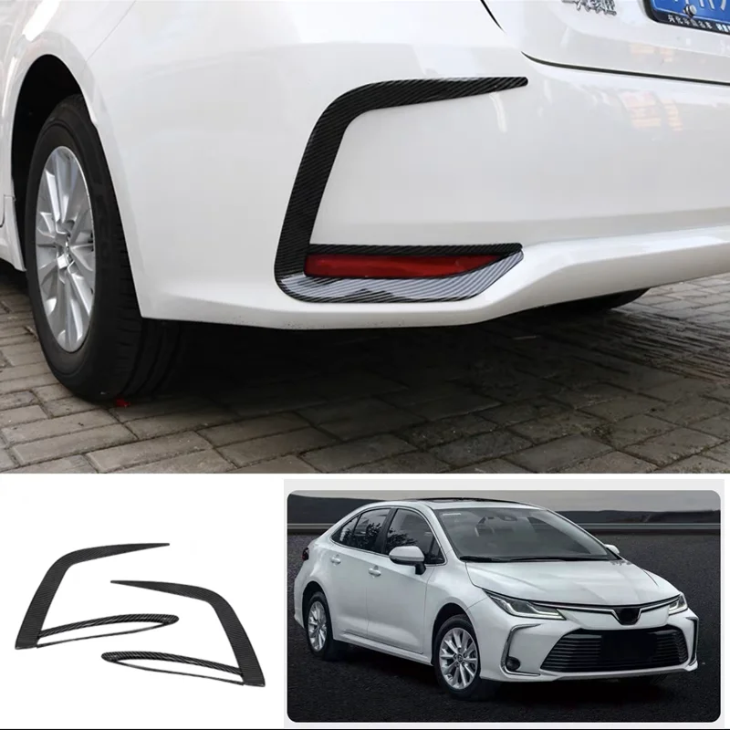 For Toyota Corolla Altis 2019-2021 2022 Front Fog Light Protector Cover Fog Lamp Frame Trims ABS Chrome Car-Styling Accessories