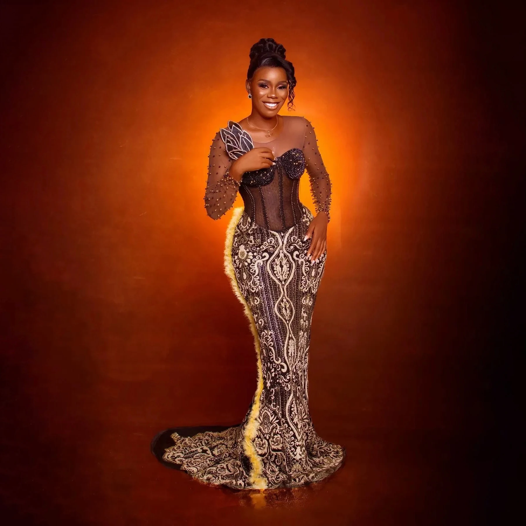 

Коричневые платья для особых случаев, кружевные вечерние платья с цветочным принтом и бисером, вечерние платья, платья для помолвки на день рождения, платье больших размеров