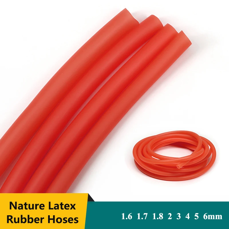 

1~10m Red Nature Latex Rubber Hoses High Resilient Tension Belt Surgical Medical Tube Speargun Band Slingshot Catapult