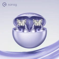 Sanag S6S Pro Open Ear Clip on Earphones Wireless Headset HIFI Sound Quality Bluetooth Headphones Touch Control APP EQ Setting
