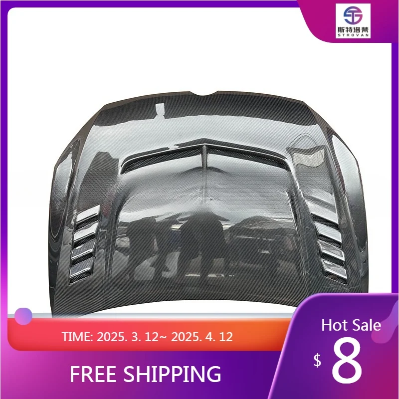 

Deren High QualityCar Golf 7 7.5Carbon Fiber Hood Bonnet Front Bumper Cover Hood for Volkswagens VW Golf 7 7.5 2014-2024