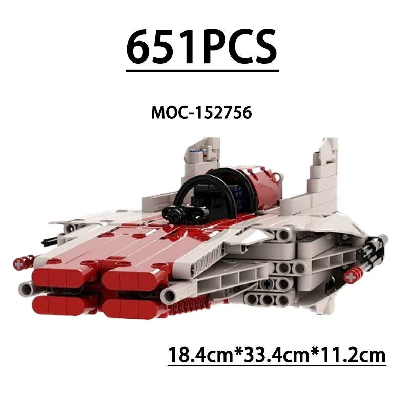 

MOC-152756 Building Block Airplane Interceptor Assembly Model 651 PCS Children Educational Birthday Christmas New Year Toy Gift