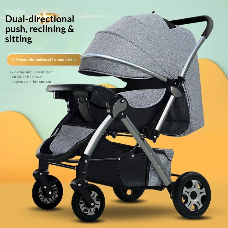 

Легкая складная детская коляска с механизмом складывания одной рукой, откидным и реверсивным сиденьем, для путешествий, компактная, для новорожденных и младенцев, с возможностью установки лицом к родителям