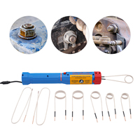 1100w Induction Heating Device, 8-Coil, Flameless Induction Tool For Disassembling Screws Handheld Induction Heater Kit18V/50A