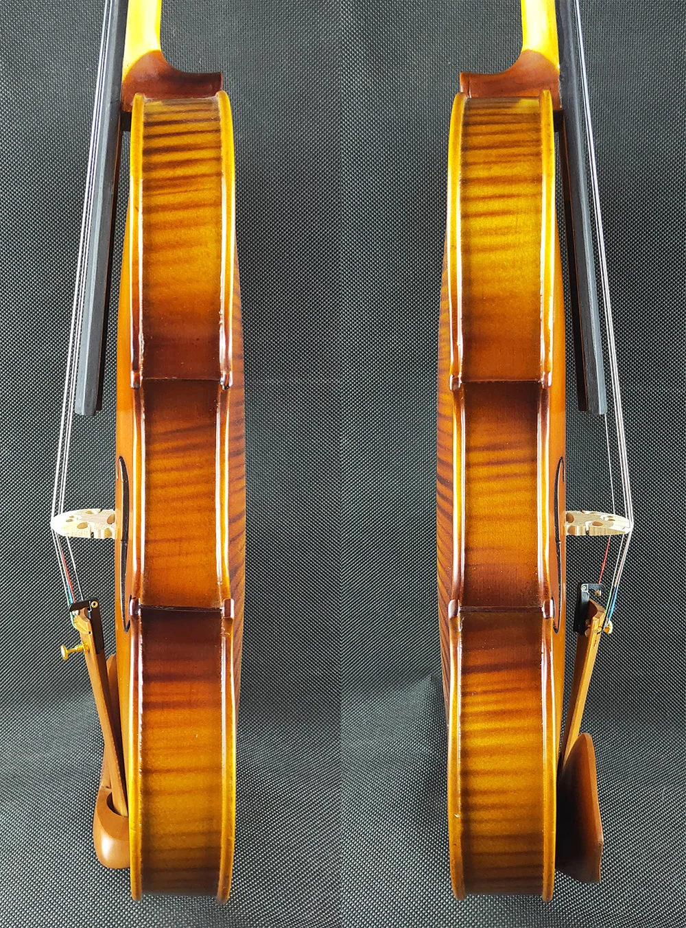 Nice Flame Student Violin 4/4 3/4 1/2 1/4 Size Stradivarius Violine Low Price Musical Instruments with Free Case Bow