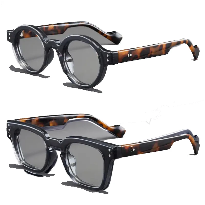 Lot de 2 lunettes de lecture rectangulaires et rondes élégantes en écaille de tortue, unisexes, adaptées aux occasions où grossissement est nécessaire