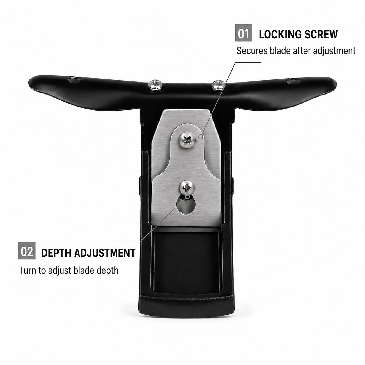 Wood Working Hand Push Iron Plane Adjustable Carpenter Hand Planer for Solid Wood Timber Edge Trimming Surface Smoothing Work