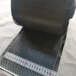 T300 3k 200gsm real carbon fiber fabric cloth Plain twill weave width 20cm/8inch fabrics