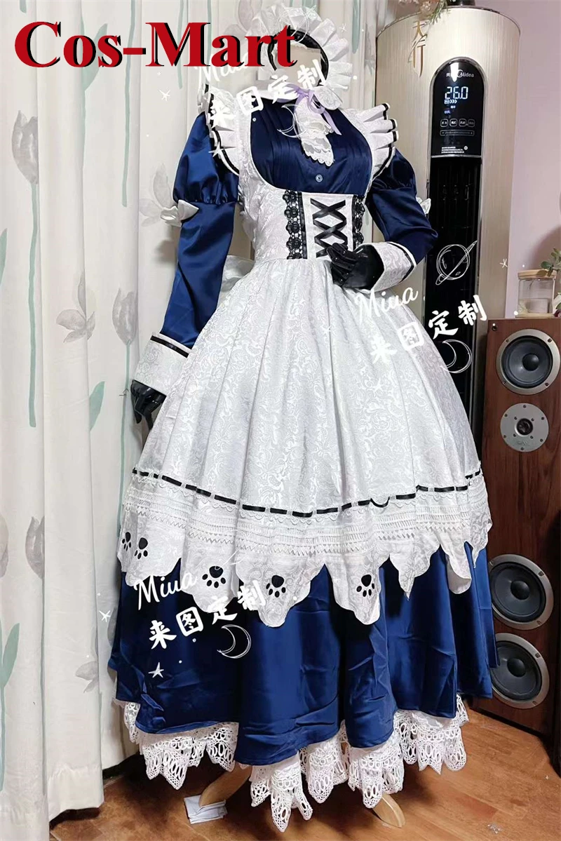 Cos-Mart Hot Anime Vtuber Hololive Inugami Korone Cosplay Costume Gorgeous Sweet Maid Dress Activity Party Role Play Clothing