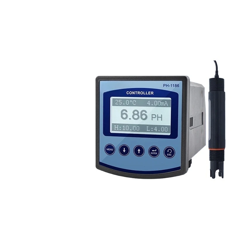 Online PH Meter Acidity Meter Controller Industrial Sewage Online ORP Detector PH Value Sensor Electrode Probe