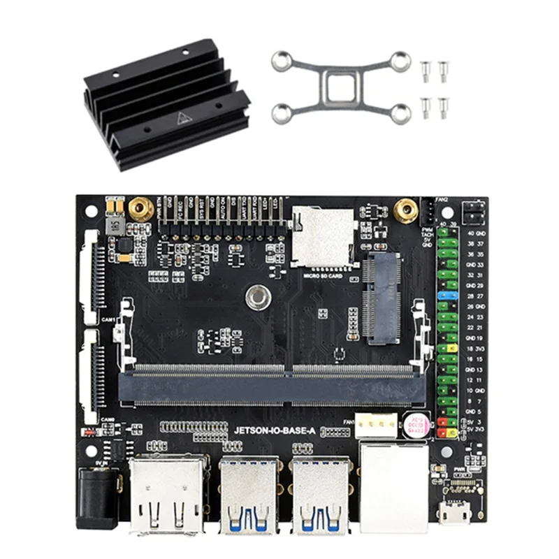 Newest For Jetson Nano 4GB Developer Kit AI Artificial Intelligence Development Board with Heat Sink Programming Robot Learning