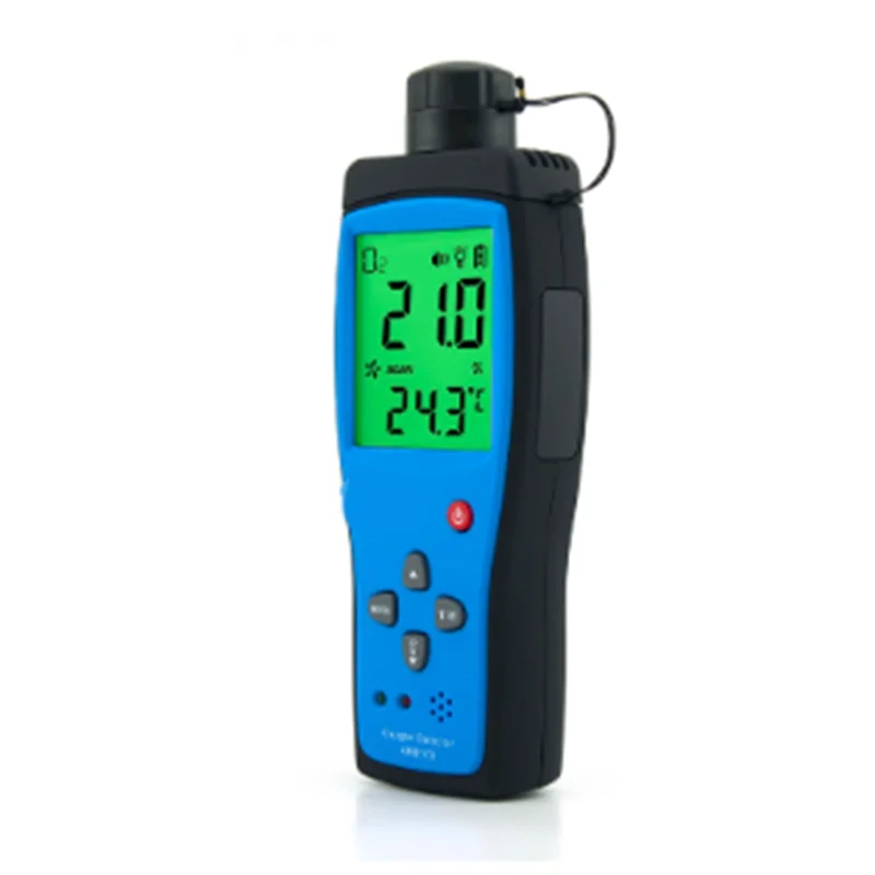 A25P Rechargeable LCD O2 Gas Detector Oxygen Detector AR8100 Intelligent SENSOR O2 Gas Meter Oxygen Monitor