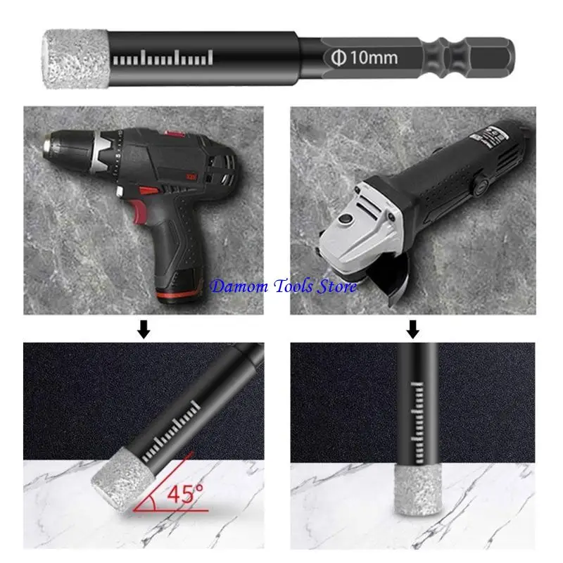 57be Эффективные удары инструмента Diamonds Bused Drilling Bit для точных буровых задач 5-16 мм шестиугольные хвостоты мм