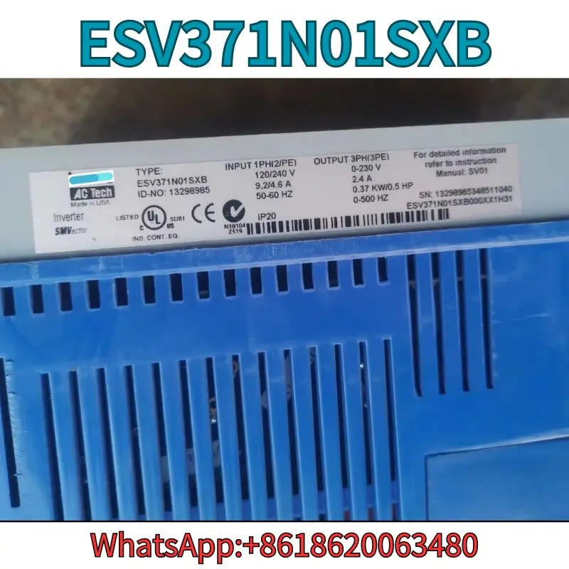 Used Frequency converter ESV371N01SXB test OK Fast Shipping