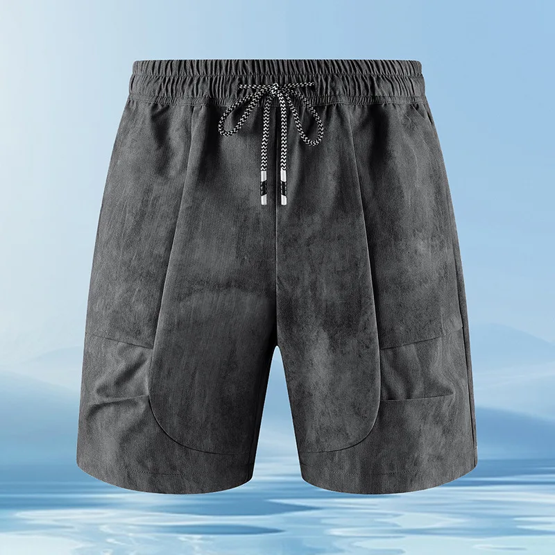 

Лето 202, мужские повседневные шорты, спортивные шорты, однотонные дышащие шорты для бега на открытом воздухе, фитнеса и тренировок, мужские спортивные штаны