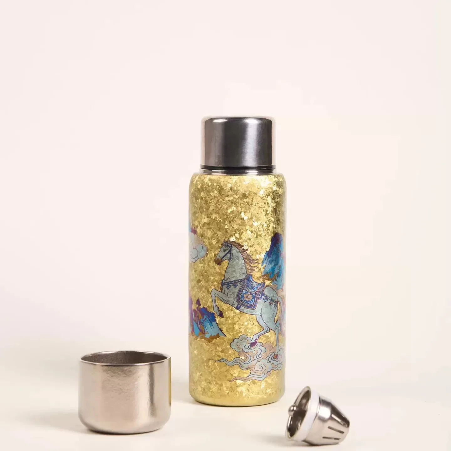 Pure Titanium Insulated Cup Men&Women Water Cup Portable Tea Cup Office Titanium Hot and Cold Insulation Bottle