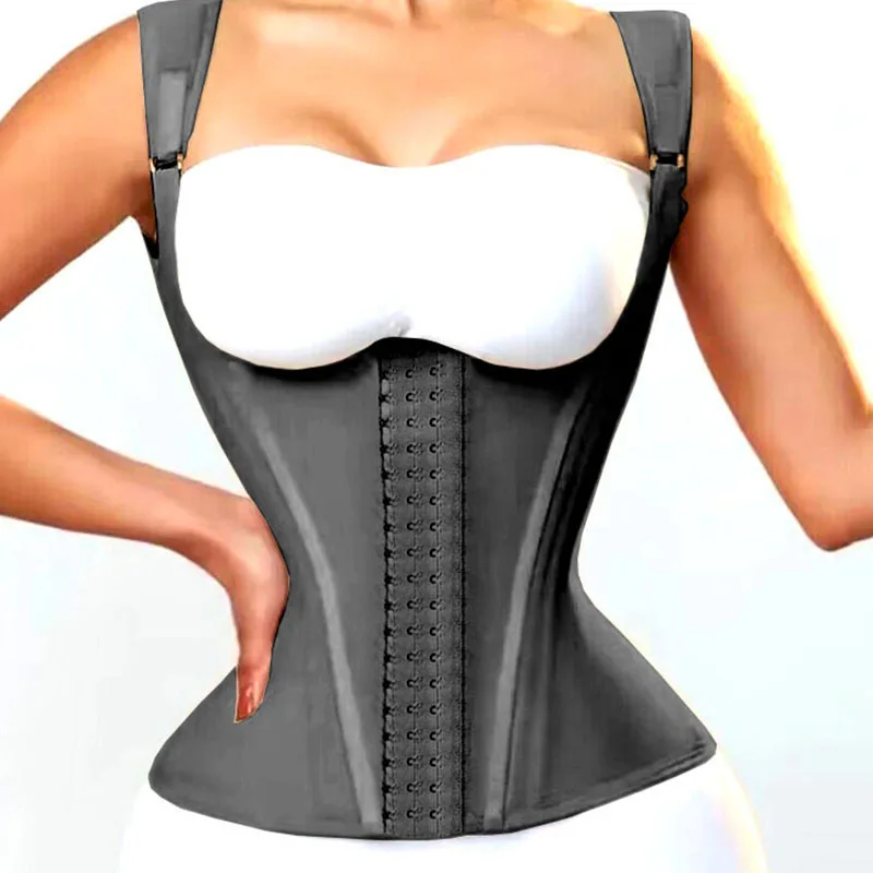 Fajas Colombian Shapewear High Compression Girdles for Waist Trainer Slimming Sheath Tank Top Flat Belly Sports Vest Body Shaper