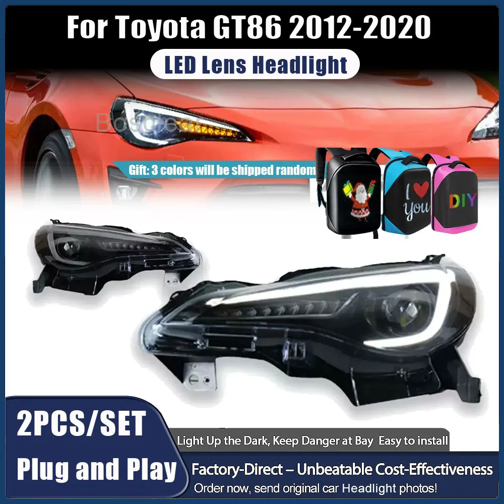 

Car Lights For Toyota GT86 Headlights 2012-2021 Subaru BRZ LED Projetor Head Lamps Daytime Running Light Automotive Accessories