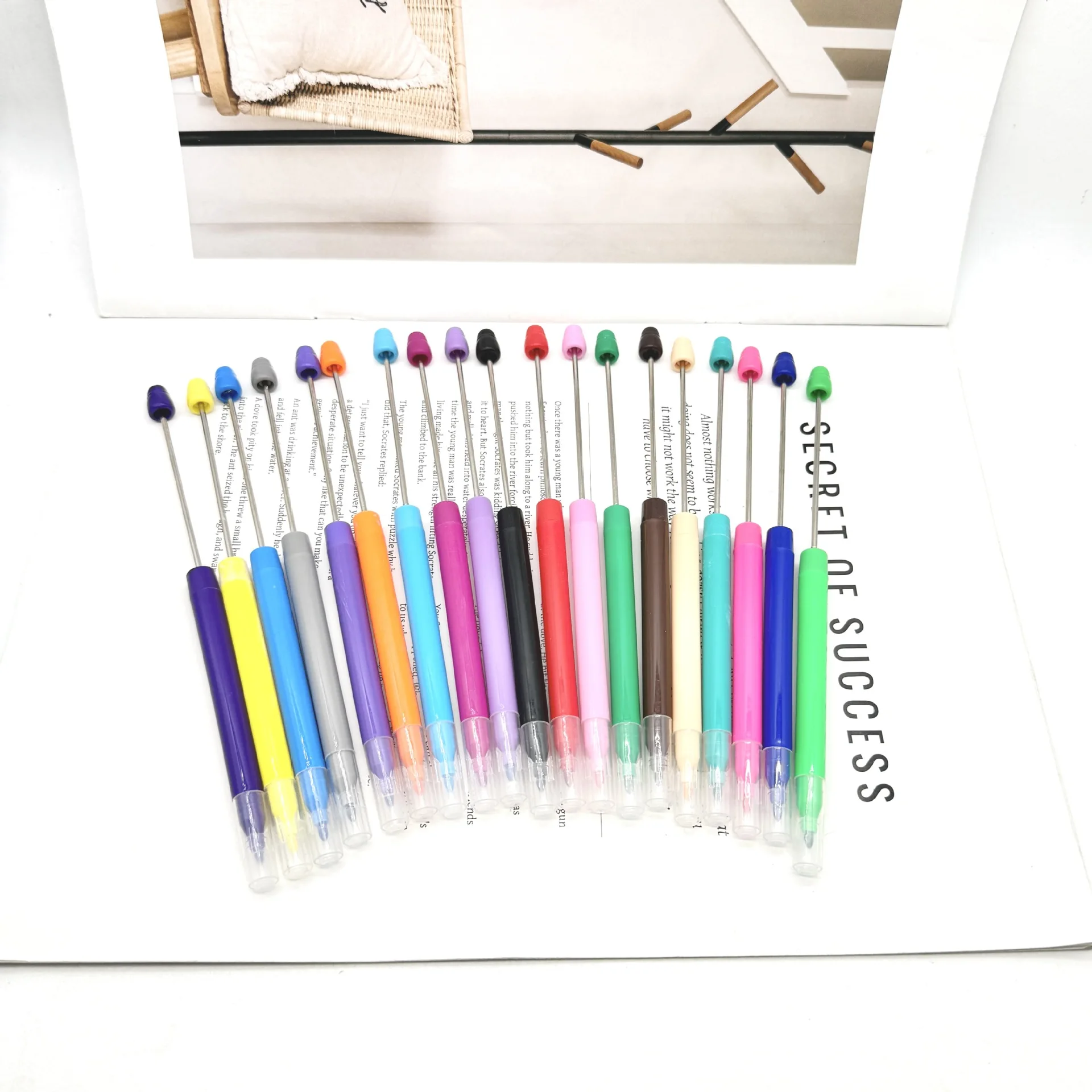 30Pcs New Multi Color Watercolor Pen Creative DIY Beaded Macaron Color Children's Graffiti Painting Watercolor Pen Student Gift