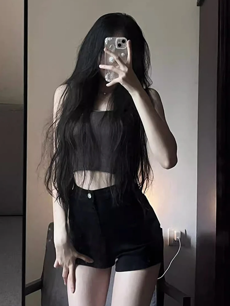 Dżinsowe szorty z wysokim stanem damskie letnie wyszczuplające obcisłe seksowne szorty z wysokim stanem dla dziewczyn